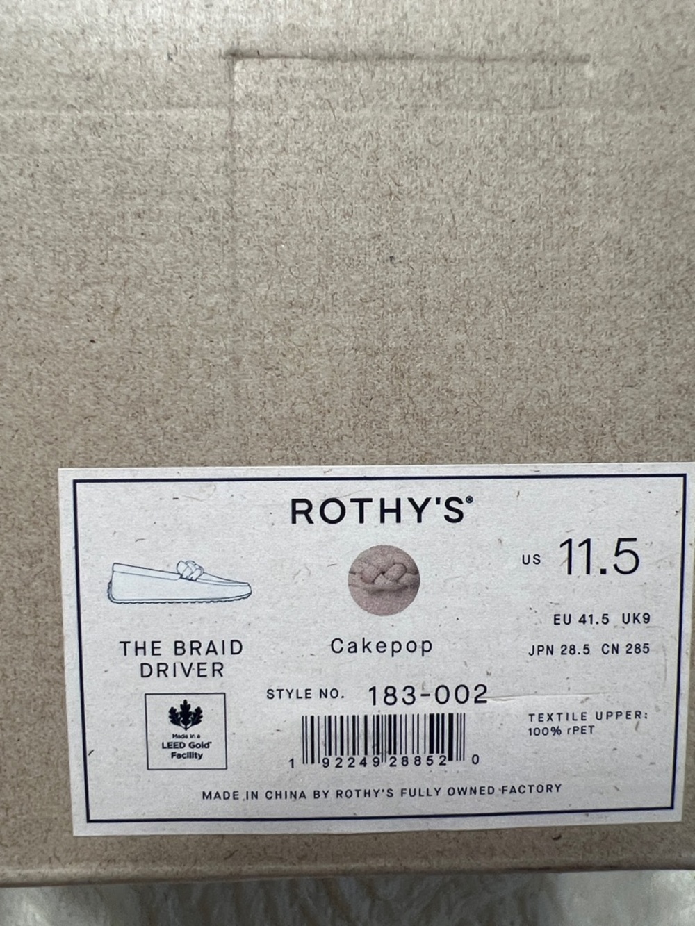 Rothy’s The Braid Driver Loafer Cakepop Pink Size 11.5 NIB Sustainable Knit - Picture 11 of 16